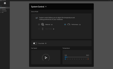 Tela inicial do HP Command Center