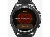 A Galaxy Watch3 inicia um ECG. (Fonte: Samsung)