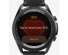 A Galaxy Watch3 inicia um ECG. (Fonte: Samsung)