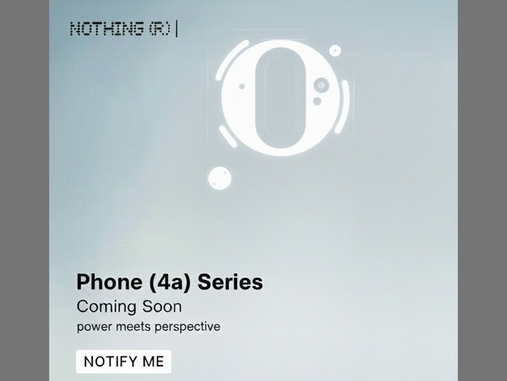 Imagem promocional da série Nothing Phone (4a) compartilhada por um vazador.