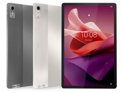 O Lenovo Tab P12 está disponível nos acabamentos Oat e Storm Grey. (Fonte da imagem: Lenovo)