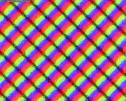 Subpixels granulados por meio de sobreposição fosca