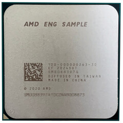 AMD Ryzen 7 5700G amostra de engenharia. (Fonte de imagem: QQ via Videocardz)