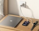 O novo carregador de parede Belkin BoostCharge Pro 3-Port GaN 70W. (Fonte da imagem: Belkin)