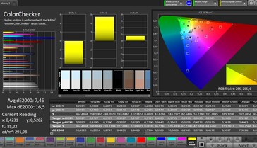 Precisão de cores CalMAN