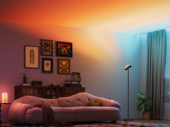 A Govee Torchiere Floor Lamp (foto) será lançada em 30 de junho. (Fonte da imagem: Govee)