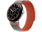O relógio vem com uma caixa de 45 mm em Satin Pyrite e uma pulseira Performance Loop na cor Rye, que possui um revestimento repelente à água.
