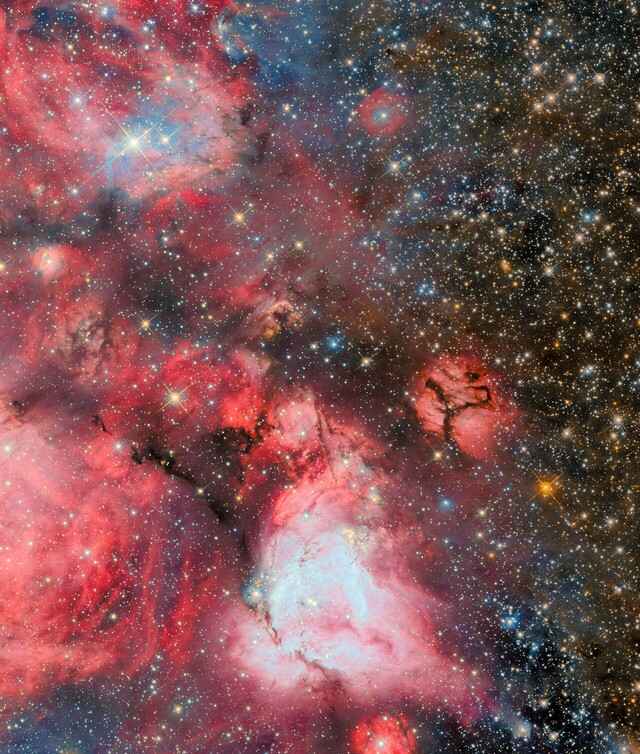 Imagem do Hubble de N159 (Fonte da imagem: ESA/Hubble, NASA e R. Indebetouw)