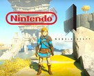 Link mostrado no jogo Zelda sob os logotipos da Nintendo e da Monolith Soft (Fonte da imagem: Nintendo, Monolith Soft com edições)