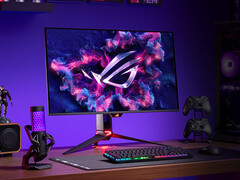 O ROG Swift OLED PG32UCDMR é muito parecido com o PG32UCDM, na última foto. (Fonte da imagem: Asus)