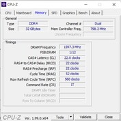 CPU-Z: Memória de trabalho