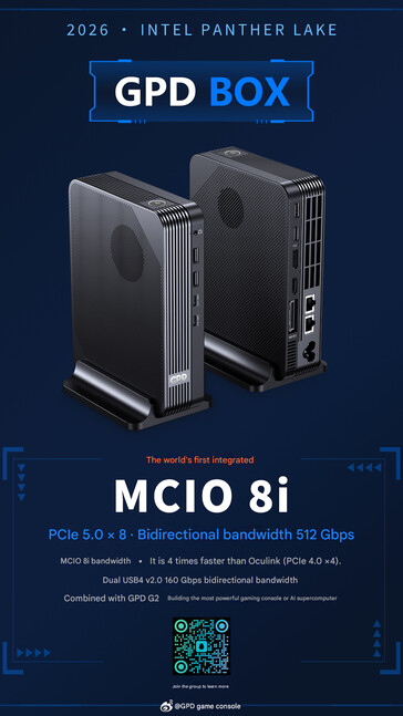 O mini PC Box com Panther Lake e MCIO (tradução automática)