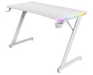 Mesa para jogos Trust Luminus RGB em branco (Fonte: Trust)