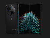 O OnePlus Fold deve ser um concorrente do Galaxy Z Fold5 quando for lançado no final deste ano. (Fonte da imagem: OnLeaks e SmartPrix)