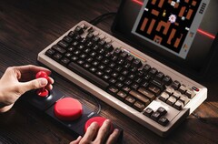 a 8BitDo inclui seus Dual Super Buttons e Super Stick nos pedidos da C64 Edition. (Fonte da imagem: 8BitDo)