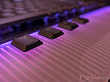 Teclas de PBT de perfil baixo.