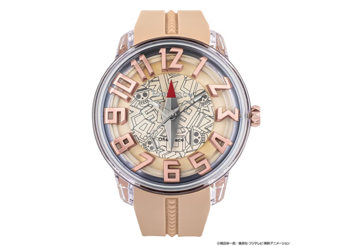Relógio Tendence One Piece Log Pose TY023009-P com vidro abaulado e ponteiro central móvel.