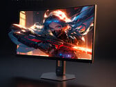 O monitor curvo Legion 27Q-2C custa cerca de US$ 190 na China. Na foto: uma imagem promocional do monitor para jogos.