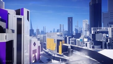 Na imagem: uma captura de tela da jogabilidade de Mirror's Edge Catalyst.