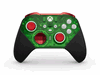 Xbox Elite Wireless Controller Series 2 Core em verde e vermelho.