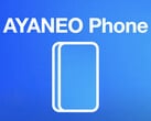 Até o momento, a Ayaneo só mostrou uma silhueta de seu primeiro smartphone para jogos. (Fonte da imagem: Ayaneo - editado)