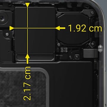 O tamanho do módulo da câmera principal do iPhone Duo