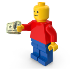 A LEGO está investindo US$ 1 bilhão nos Jogos Épicos para construir um metaverso infantil (Imagem via PixelSquid.com c/ edições)