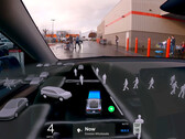 AI DRIVR no YouTube demonstra seu Tesla rodando no FSD v12 navegando em um estacionamento da Costo com notável facilidade. (Fonte da imagem: AI DRIVR no YouTube)
