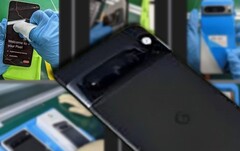 Mais fotos ao vivo do Google Pixel 8 Pro foram vazadas, aparentemente da linha de produção. (Fonte da imagem: Pretend Studio - editado)