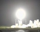 Imagem do foguete Falcon 9 no lançamento (Fonte da imagem: NASA; cortada)