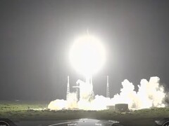 Imagem do foguete Falcon 9 no lançamento (Fonte da imagem: NASA; cortada)