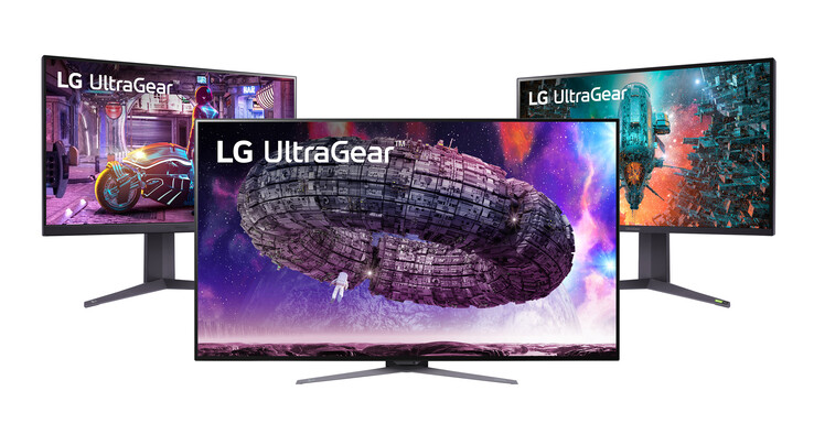 A nova série LG UltraGear juntos. (Fonte da imagem: LG)