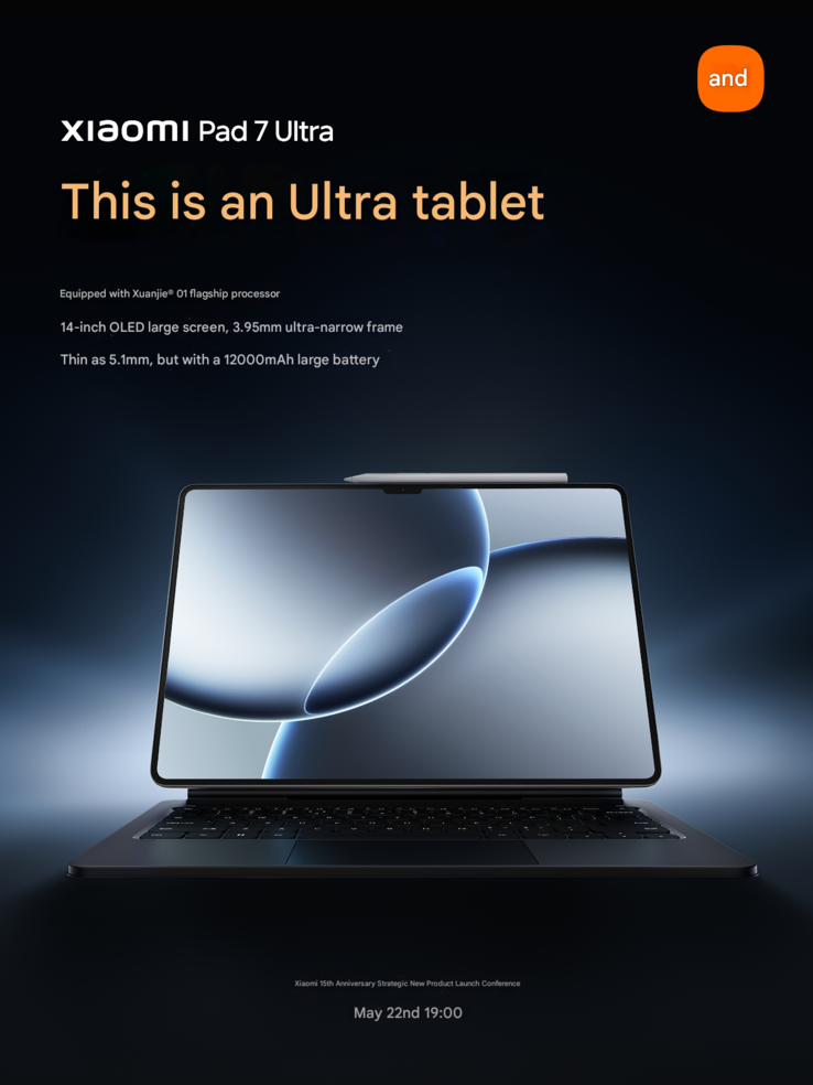 A Xiaomi compartilhou alguns detalhes essenciais sobre o Pad 7 Ultra (Fonte da imagem: Xiaomi - tradução automática)