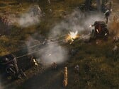 Uma imagem mostrando vários mechs em Iron Harvest, atualmente à venda no Steam.