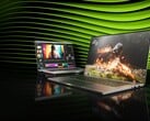 Imagem promocional de laptops com GPUs da série RTX 50. (Fonte da imagem: Nvidia)
