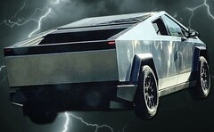 O protótipo do Tesla Cybertruck foi visto em Palo Alto, Califórnia, onde estava sendo testado em estradas públicas. (Fonte da imagem: ftronz & Unsplash - editado)