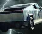 O protótipo do Tesla Cybertruck foi visto em Palo Alto, Califórnia, onde estava sendo testado em estradas públicas. (Fonte da imagem: ftronz & Unsplash - editado)