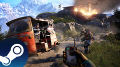 Uma captura de tela do FPS de mundo aberto Far Cry 4 da Ubisoft que mostra a jogabilidade e o combate no jogo. (Fonte da imagem: Steam - Editado)