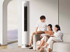 O Ar Condicionado Vertical Xiaomi Soft Wind 3hp pode ser controlado com comandos de voz Xiao AI. (Fonte da imagem: Xiaomi)