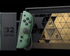 A edição limitada do console Switch 2 de *The Legend of Zelda: Ocarina of Time*, conforme ilustrado