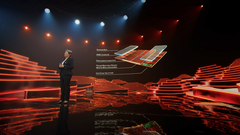 Embalagem 3D do cache SRAM de 64 MB no CCD. (Fonte: AMD Computex 2021 keynote)