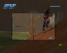 Multijogador online de Halo Combat Evolved rodando em um Anbernic RG35XX H em uma partida de Blood Gulch com 23 jogadores.