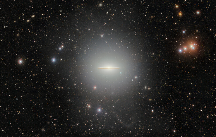 Uma nova imagem mostrando o Sombrero Galaxy e um fluxo estelar.