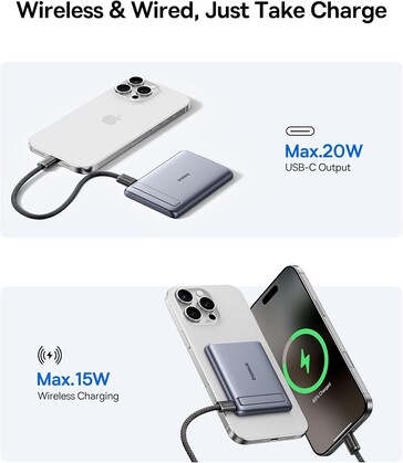 Banco de energia magnético Baseus PicoGo Ultra-Mini. (Fonte da imagem: Baseus)