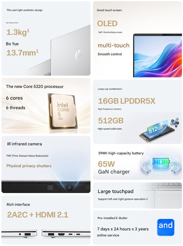 Especificações principais do StarBook Plus 14 com CPU Wildcat Lake (tradução automática)