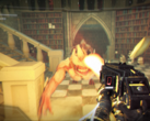 No Dreadtome, os jogadores recebem um dispositivo repulsor para empurrar os inimigos, uma arma de fogo básica e arenas de combate apertadas que os obrigam a usar ambos. Na foto, uma captura de tela do jogo. (Fonte da imagem: Steam)