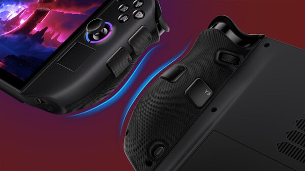 Os novos controles TrueStike da Lenovo apresentam três conjuntos de botões personalizáveis. (Fonte da imagem: Lenovo)