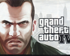 Uma imagem em close de Niko Belić junto com o logotipo do GTA IV (fonte da imagem: Rockstar Games)