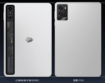 RedMagic Gaming Tablet 3 Pro vs 4ª Geração Lenovo Y700 height (Fonte da imagem: RedMagic)