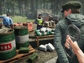 Uma imagem mostrando policiais e um motorista em Contraband Police. (Fonte da imagem: Steam)